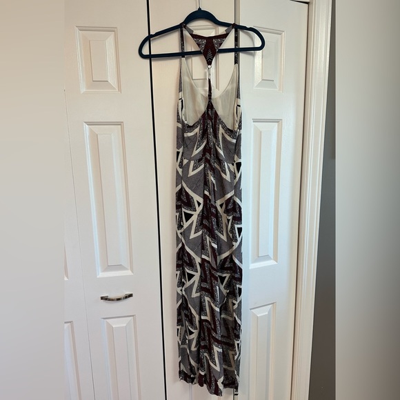 FREE PEOPLE | Women’s Size 4 Serves You Right Printed Black Maxi Dress - Picture 5 of 7